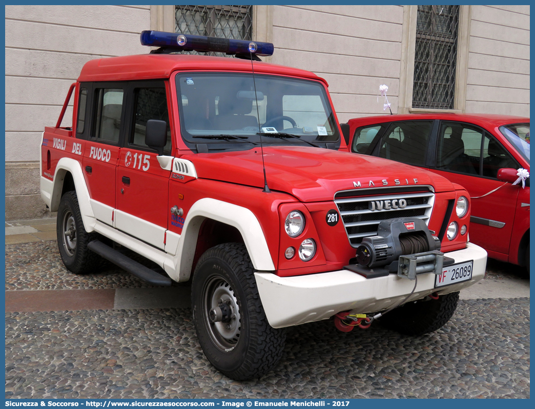 VF 26089
Corpo Nazionale Vigili del Fuoco
Iveco Massif
Parole chiave: VVF;V.V.F.;Corpo;Nazionale;Vigili;del;Fuoco;Iveco;Massif