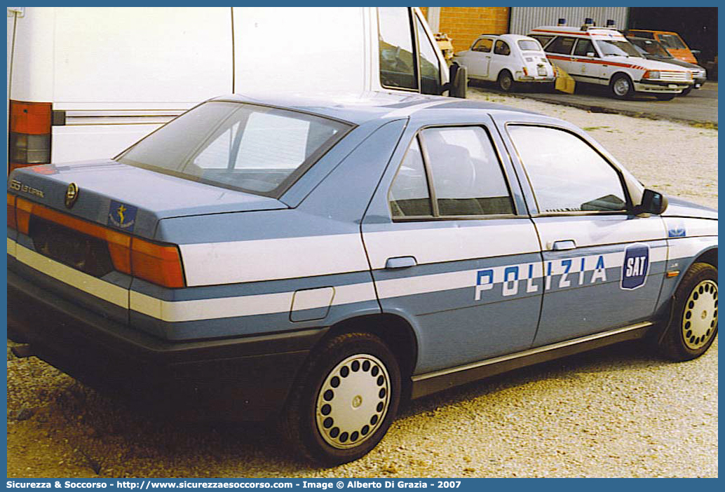 -
Polizia di Stato
Polizia Stradale
Società Autostrada Tirrenica
Alfa Romeo 155
Parole chiave: Polizia di Stato;Polizia Stradale;S.A.T.;SAT;Società Autostrada Tirrenica;Alfa Romeo;155