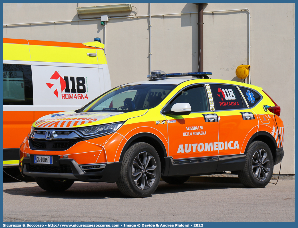 RA 50
118 Romagna Soccorso
Ambito Territoriale di Ravenna
Honda CR-V V serie
Allestitore Safety Car S.r.l.
Parole chiave: 118;Romagna;Ravenna;Soccorso;Automedica;Automedicalizzata;Auto Medica;Auto Medicalizzata;Honda;CR-V;CRV;Safety Car;Orion