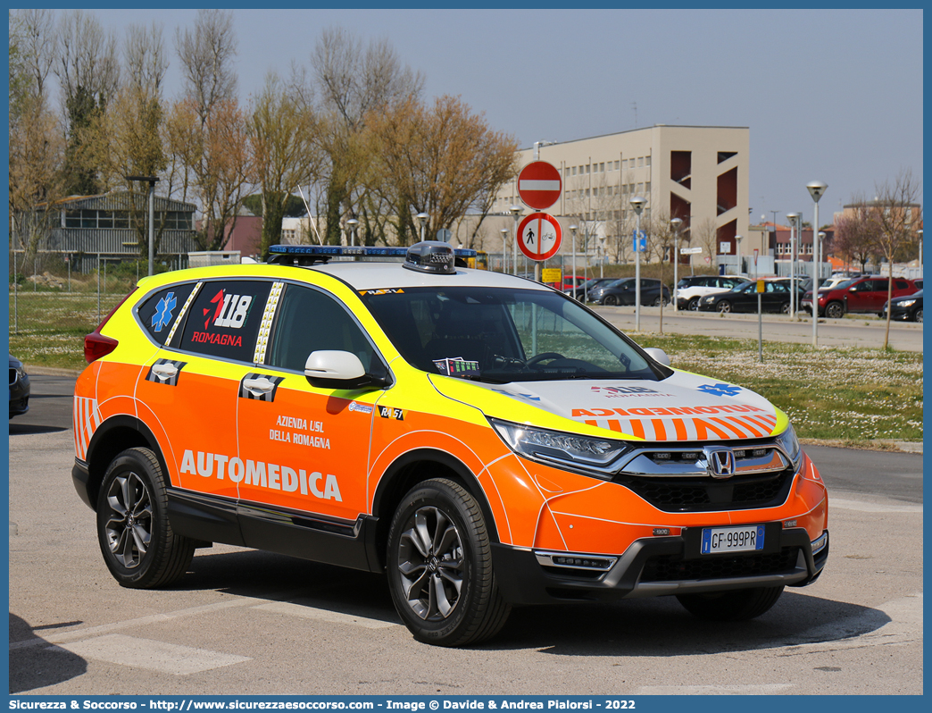 RA 51
118 Romagna Soccorso
Ambito Territoriale di Ravenna
Honda CR-V V serie
Allestitore Safety Car S.r.l.
Parole chiave: 118;Romagna;Ravenna;Soccorso;Automedica;Automedicalizzata;Auto Medica;Auto Medicalizzata;Honda;CR-V;CRV;Safety Car;Orion