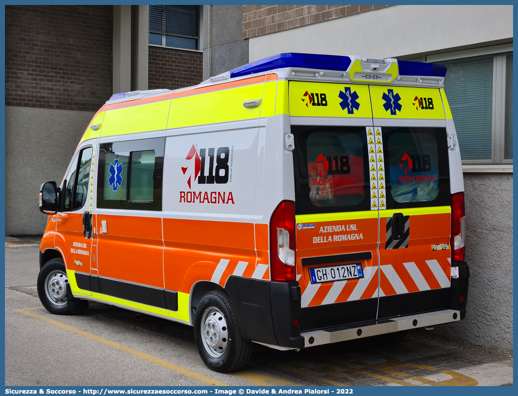 RMG 09
118 Romagna Soccorso
Peugeot Boxer III serie restyling
Allestitore Safety Car S.r.l.
Parole chiave: 118;Romagna;Soccorso;Ambulanza;Autoambulanza;Peugeot;Boxer;Safety Car;Orion