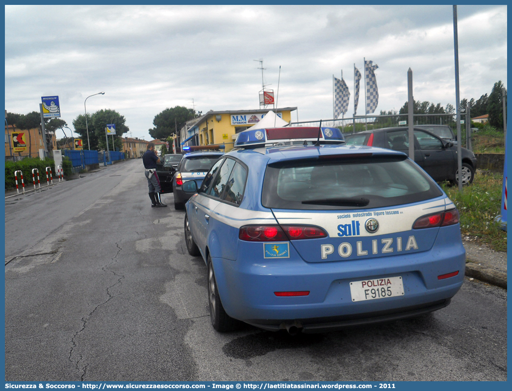 Polizia F9185
Polizia di Stato
Polizia Stradale
Società Autostrada Ligure Toscana
Alfa Romeo 159 Sportwagon
Parole chiave: F9185;F 9185;Polizia di Stato;Polizia Stradale;S.A.L.T.;SALT;Società Autostrada Ligure Toscana;Alfa Romeo;159;Sportwagon;Station Wagon;SW;S.W.