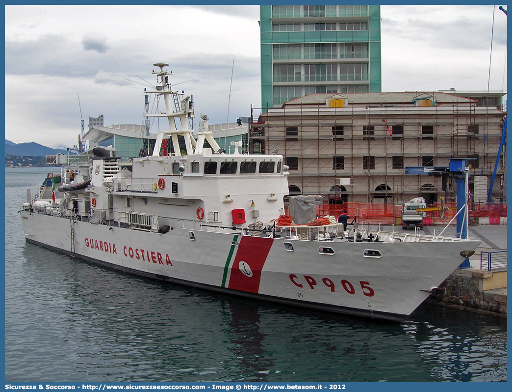 CP 905 "Alfredo Peluso"
Corpo delle Capitanerie di Porto
Guardia Costiera
Pattugliatore d'Altura Classe "Saettia"
Parole chiave: Guardia;Costiera;Capitaneria;Capitanerie;Porto;Pattugliatore;Pattugliatori;Altura;Classe;Saettia;CP;C.P.;G.C.;GC;905;CP905;CP 905;Alfredo;Peluso