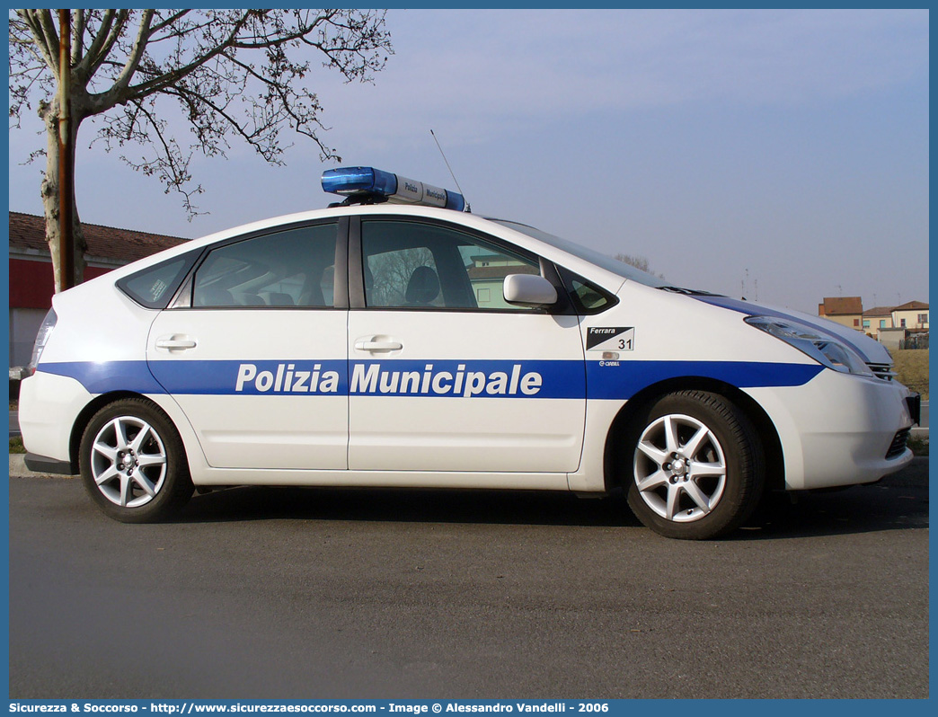 -
Polizia Municipale
Comune di Ferrara
Toyota Prius II serie
Allestitore Ciabilli S.r.l.
Parole chiave: Polizia;Municipale;Locale;Ferrara;Toyota;Prius;Ciabilli