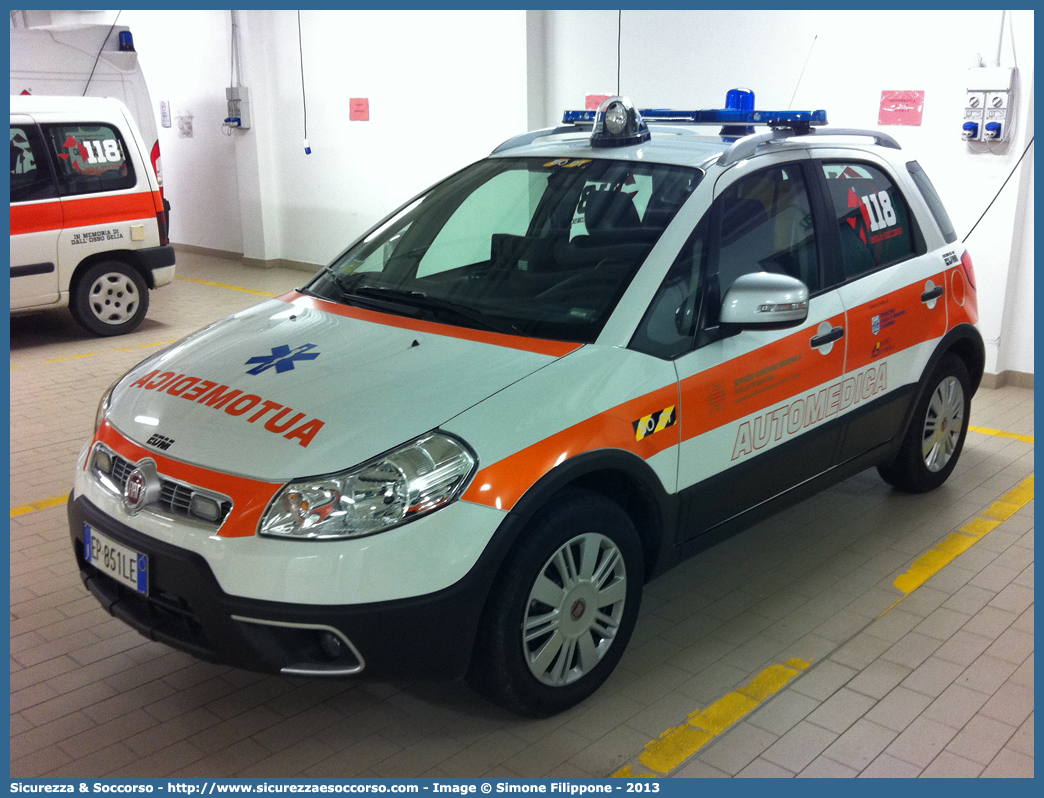 BO 2301
118 Imola Soccorso
Fiat Sedici II serie
Allestitore EDM S.r.l.
Parole chiave: 118;Imola;Soccorso;Automedica;Auto Medica;Automedicalizzata;Auto Medicalizzata;Fiat;Sedici;EDM;E.D.M.