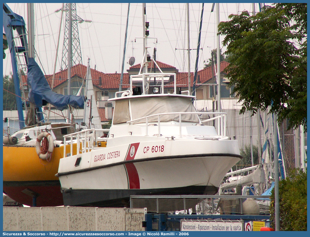 CP 6018
Corpo delle Capitanerie di Porto
Guardia Costiera
Vedetta Classe 6001
Parole chiave: Guardia;Costiera;Capitaneria;Capitanerie;Porto;Vedetta;Vedette;Classe;6001;CP;C.P.;G.C.;GC;CP6018;CP 6018