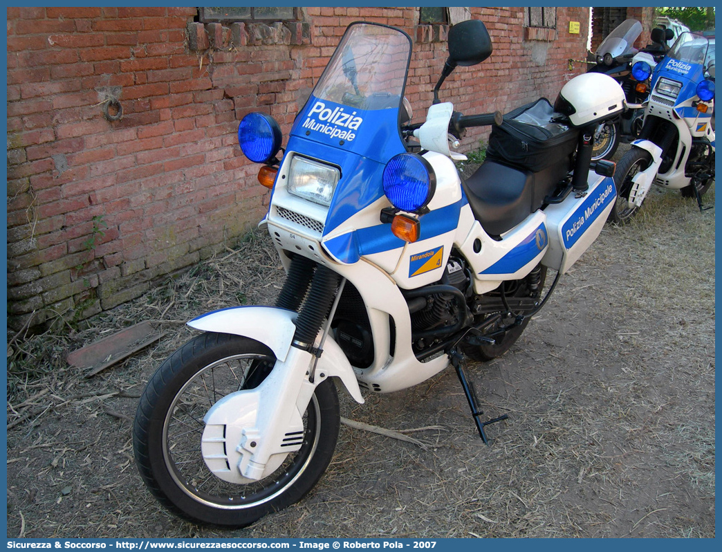 -
Polizia Municipale
Comune di Mirandola
Moto Guzzi NTX750
Parole chiave: Polizia;Locale;Municipale;Mirandola;Moto Guzzi;NTX750;NTX 750