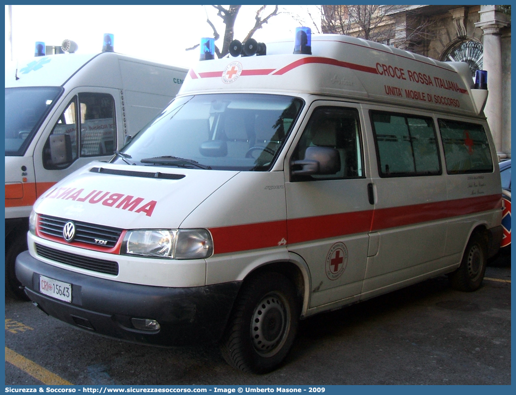 CRI 15643
Croce Rossa Italiana
Fabbriche (GE)
Volkswagen Transporter T4 restyling
Allestitore Aricar S.p.A.
Parole chiave: Croce;Rossa;Italiana;CRI;C.R.I.;Ambulanza;Volkswagen;Transporter;T4;Aricar;Fabbriche