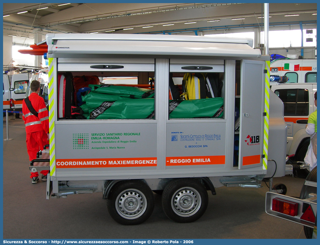 -
118 Reggio Emilia Soccorso
Carrello
Coordinamento Maxiemergenze
Allestitore Aricar S.p.A.
Parole chiave: 118;Reggio Emilia;Soccorso;Carrello;Rimorchio;Coordinamento;Maxiemergenze;Maxiemergenza;Maxi Emergenze;Maxi Emergenza;Aricar