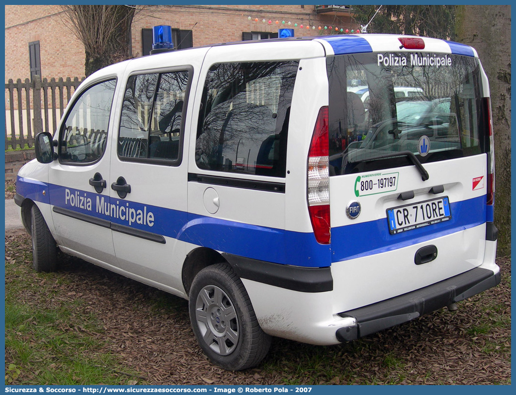 -
Polizia Municipale
Comune di San Prospero
Fiat Doblò I serie
Parole chiave: Polizia;Locale;Municipale;San Prospero;Fiat;Doblo;Doblò