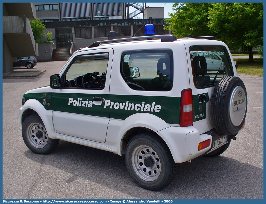 -
Polizia Provinciale
Provincia di Ferrara
Suzuki Jimny
Parole chiave: Polizia;Locale;Provinciale;Ferrara;Fiat;Suzuki;Jimny