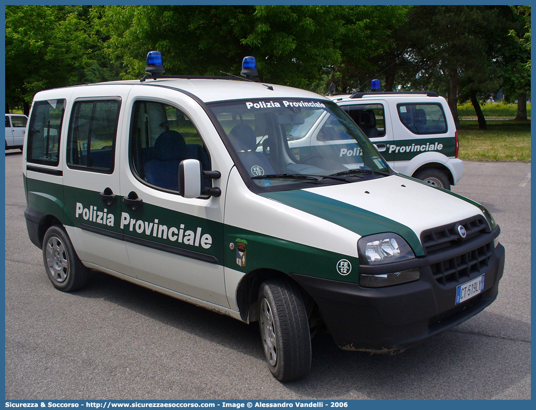 -
Polizia Provinciale
Provincia di Ferrara
Fiat Doblò I serie
Parole chiave: Polizia;Locale;Provinciale;Ferrara;Fiat;Doblo;Doblò