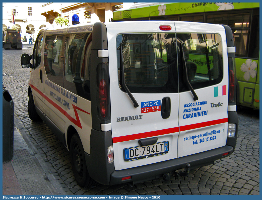 -
Associazione Nazionale Carabinieri
Valle d'Aosta
Renault Trafic III serie
Parole chiave: Associazione;Nazionale;Carabinieri;ANC;A.N.C.;Valle d&#039;Aosta;Valle d Aosta;Renault;Trafic