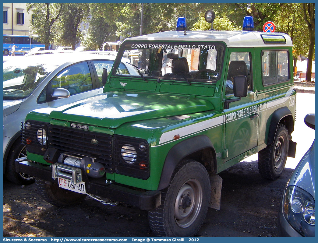 CFS 097AD
Corpo Forestale dello Stato
Land Rover Defender 90
Parole chiave: Corpo;Forestale;Stato;Corpo Forestale dello Stato;CFS;C.F.S.;Land Rover;Defender;90;097AD;097 AD