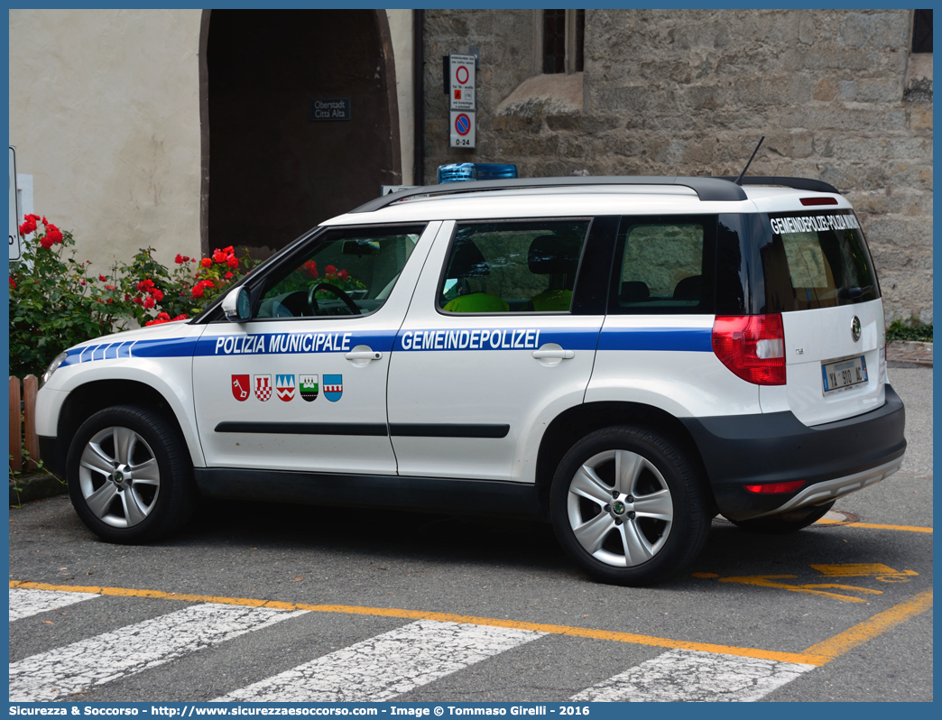 Polizia Locale YA910AC
Polizia Municipale
Comune di Chiusa
Skoda Yeti I serie
Parole chiave: Polizia;Locale;Municipale;Chiusa;Skoda;Yeti