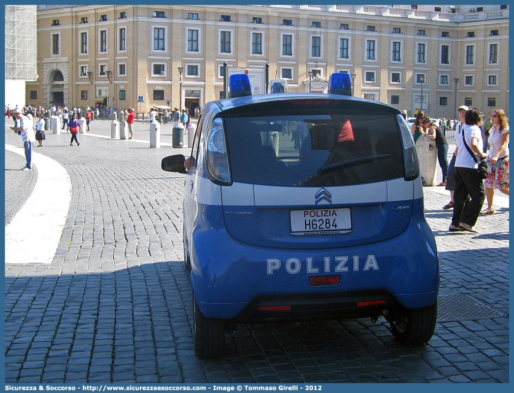 Polizia H6284
Polizia di Stato
Ispettorato di Pubblica Sicurezza "Vaticano"
Citroen C-Zero
Parole chiave: Polizia;Stato;Polizia di Stato;Ispettorato;Pubblica Sicurezza;Vaticano;Citroen;CZero;C Zero;C-Zero;C - Zero;C0;C 0;H6284