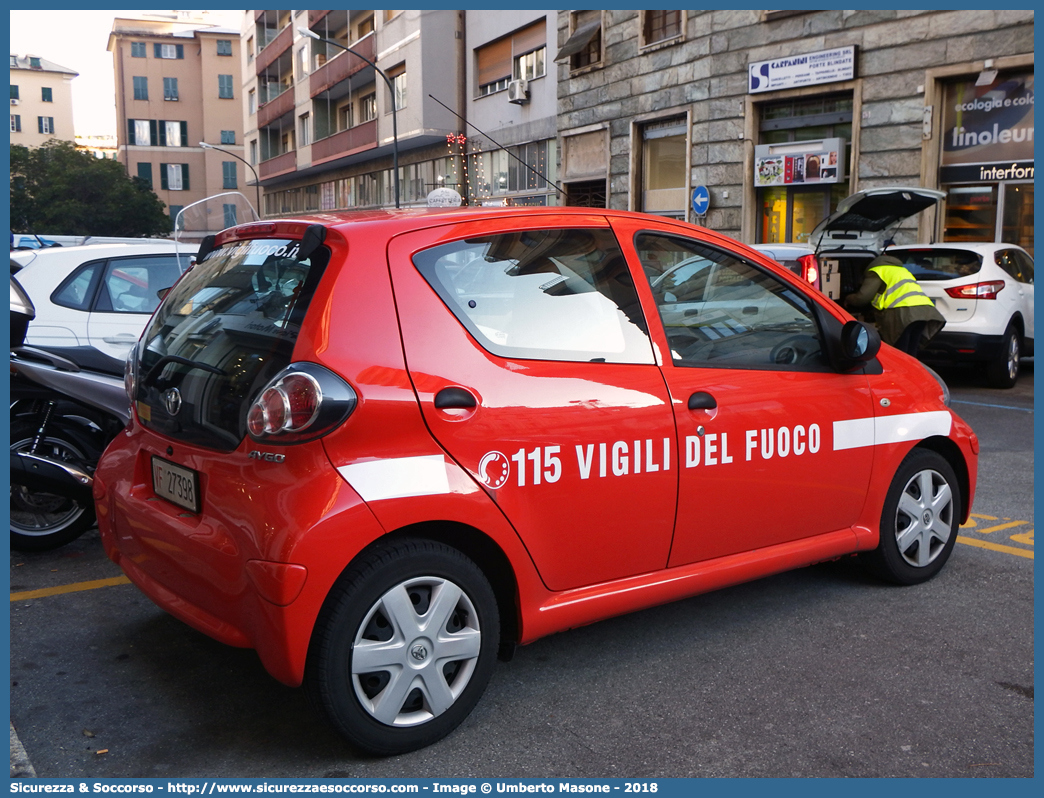 VF 27398
Corpo Nazionale Vigili del Fuoco
Toyota Aygo I serie
(variante)
Parole chiave: Corpo;Nazionale;Vigili del Fuoco;Vigili;Fuoco;Toyota;Aygo