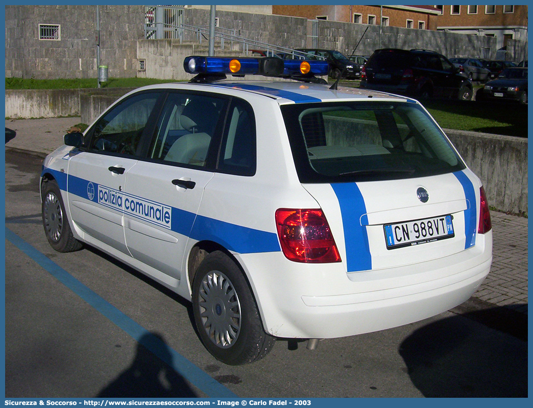 -
Polizia Comunale
Comune di Fiume Veneto
Fiat Stilo II serie
Parole chiave: Polizia;Locale;Comunale;Municipale;Fiume;Veneto;Fiat;Stilo