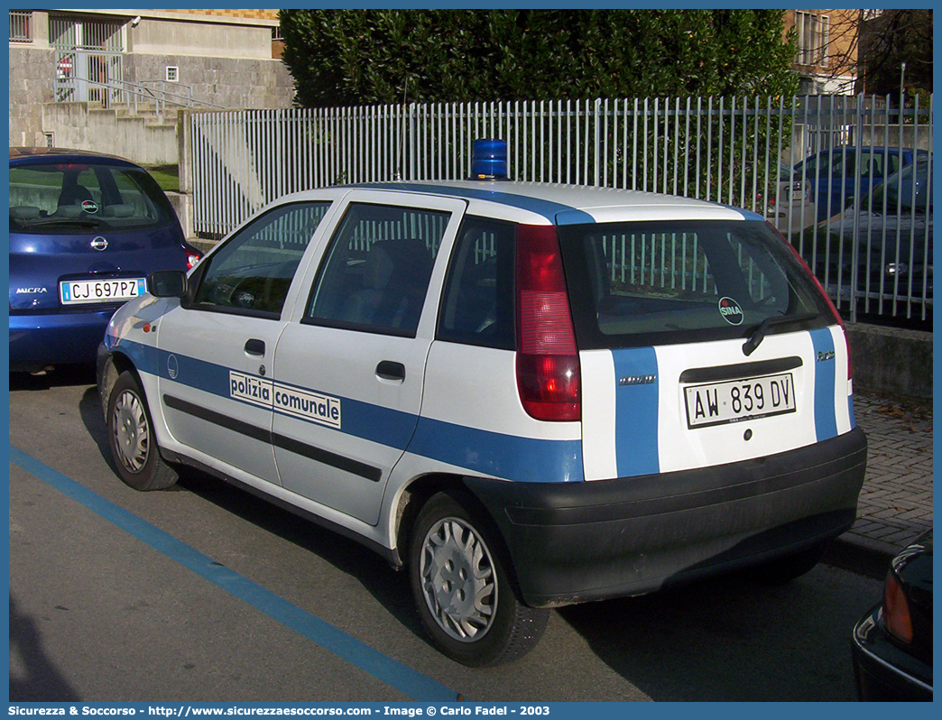 -
Polizia Comunale
Comune di Sacile
Fiat Punto I serie
Parole chiave: Polizia;Locale;Comunale;Municipale;Sacile;Fiat;Punto