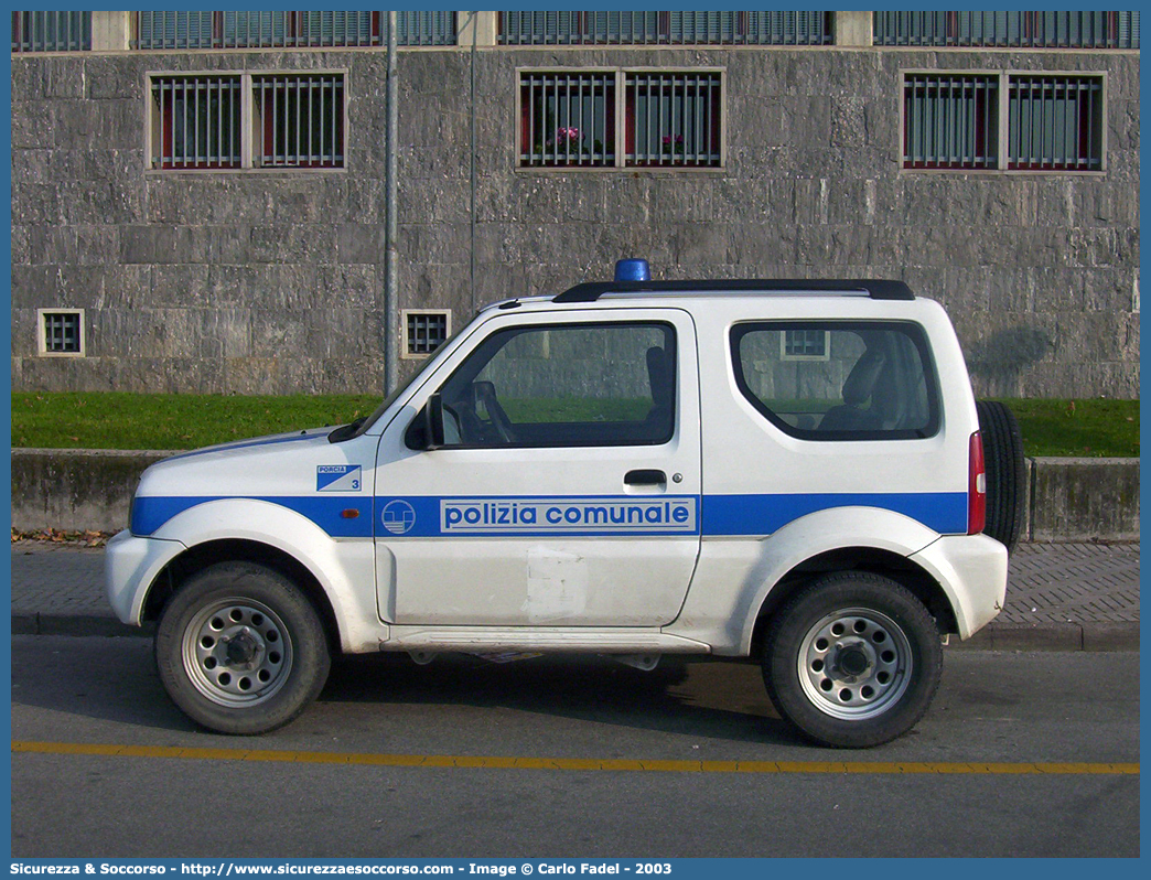 -
Polizia Comunale
Comune di Porcia
Suzuki Jimny
Parole chiave: Polizia;Locale;Comunale;Municipale;Porcia;Suzuki;Jimny