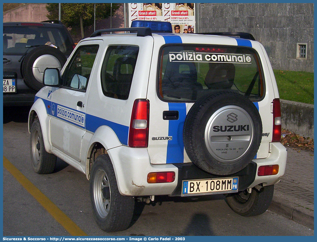 -
Polizia Comunale
Comune di Porcia
Suzuki Jimny
Parole chiave: Polizia;Locale;Comunale;Municipale;Porcia;Suzuki;Jimny