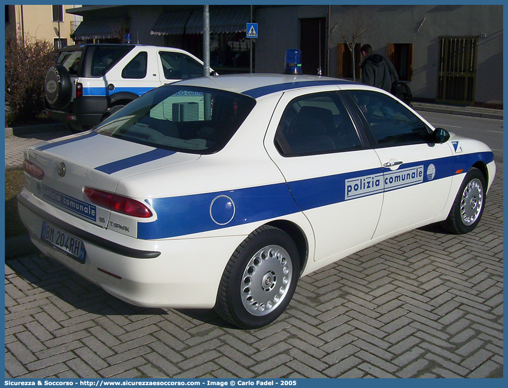 -
Polizia Comunale
Comune di Sacile
Alfa Romeo 156 I serie
Parole chiave: Polizia;Locale;Comunale;Municipale;Sacile;Alfa;Romeo;156