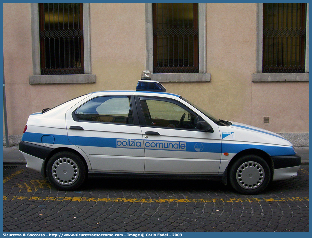 -
Polizia Comunale
Comune di Pagnacco
Alfa Romeo 146 I serie
Parole chiave: Polizia;Locale;Comunale;Municipale;Pagnacco;Alfa;Romeo;146