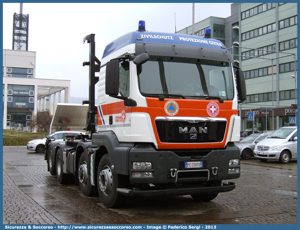 1490
Croce Bianca - Weisses Kreuz
Protezione Civile - Zivilschutz
MAN TGS I serie
Parole chiave: Croce Bianca;Weisses Kreuz;WK;Sezione;Bolzano;Sektion;Bozen;MAN;TGS;Croce Bianca;Weisses Kreuz