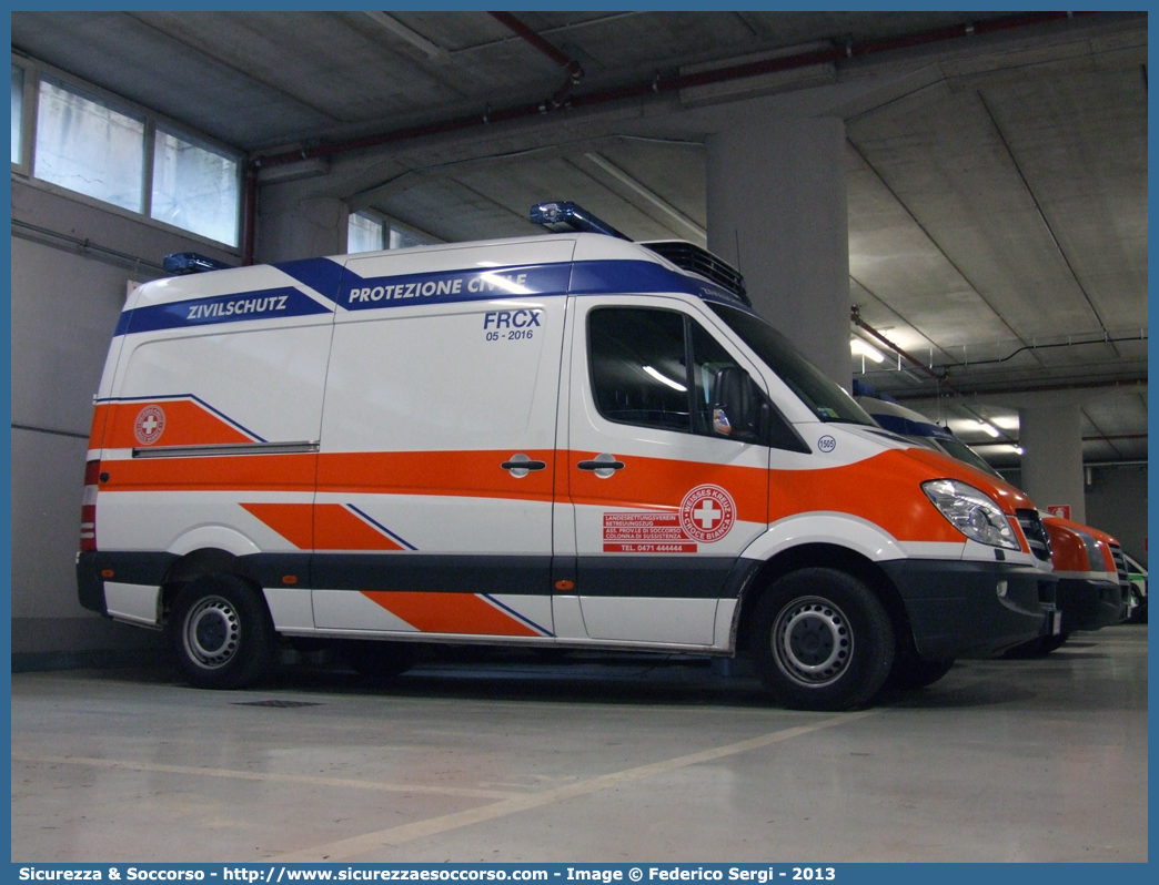 1505
Croce Bianca - Weisses Kreuz
Protezione Civile - Zivilschutz
Mercedes Benz Sprinter II serie
Parole chiave: Croce Bianca;Weisses Kreuz;WK;Sezione;Bolzano;Sektion;Bozen;Mercedes Benz;Sprinter;Protezione Civile;Zivilschutz