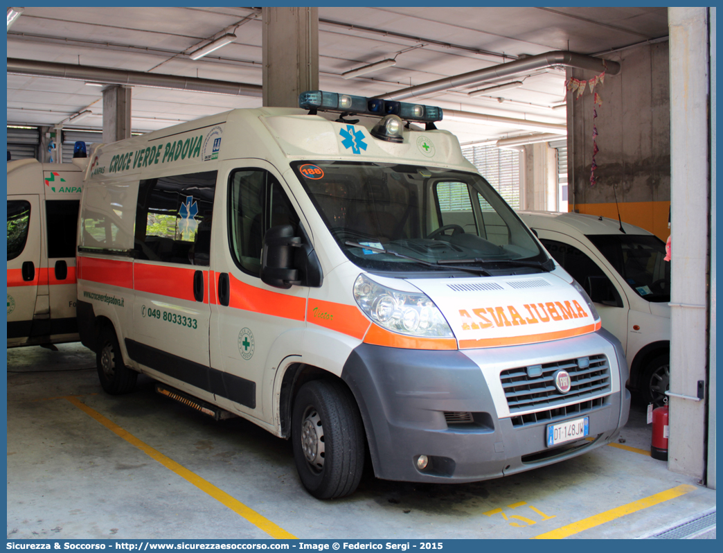 188
Pia Opera Croce Verde Padova
Fiat Ducato III serie
Allestitore EDM S.r.l.
Parole chiave: Pia;Opera;Croce;Verde;Padova;Ambulanza;Fiat;Ducato;X250;EDM