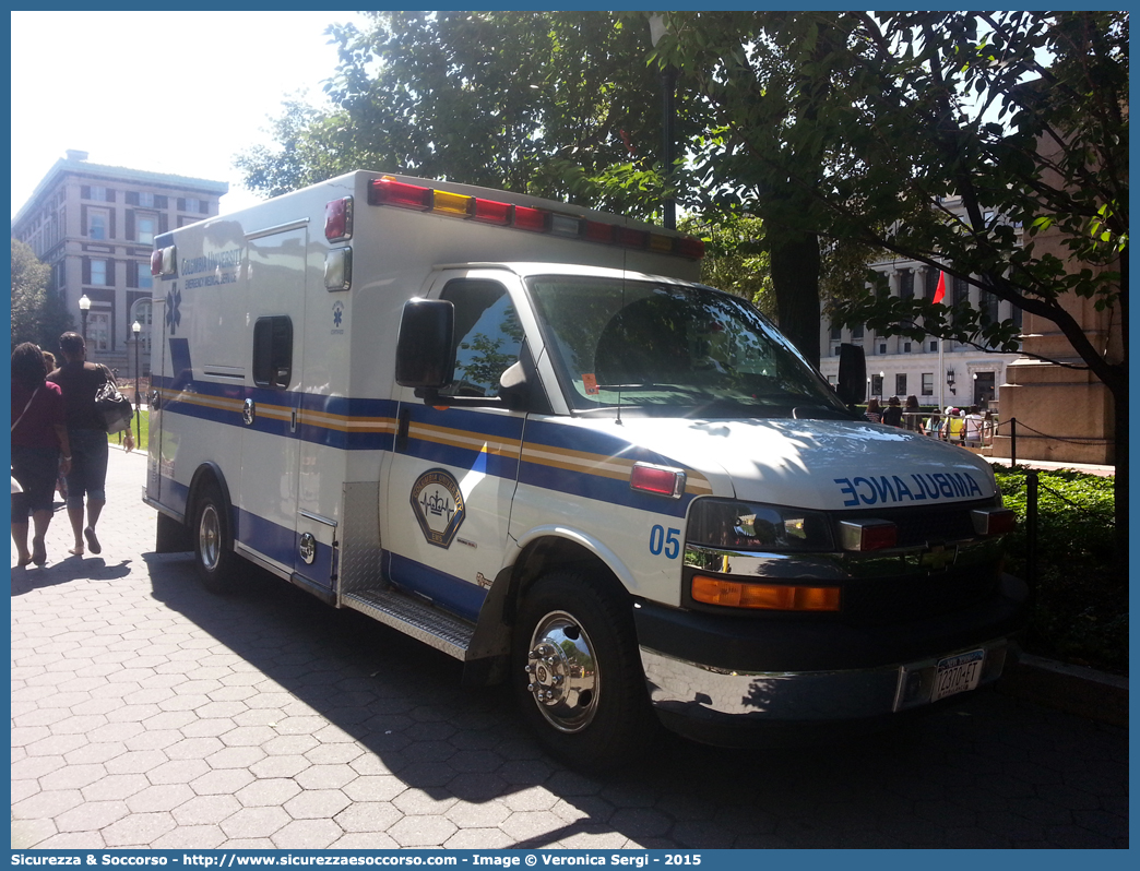 05
United States of America
Columbia University Emergency Medical Service
Chevrolet G4500
Conversion by Braun Industries Inc
Parole chiave: USA;U.S.A.;United;States;of;America;Columbia;University;EMS;E.M.S.;Emergency;Medical;Service;Chevrolet;G4500