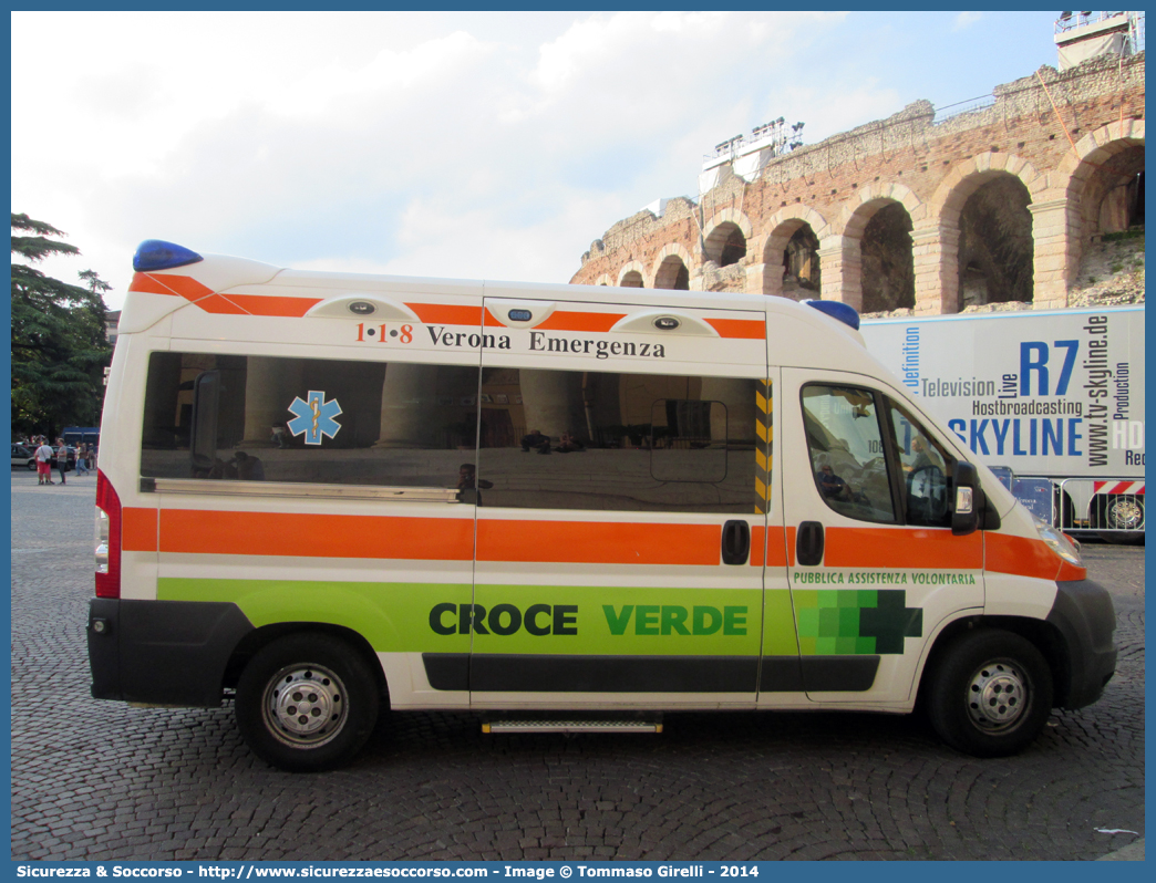 42
Croce Verde Verona
Fiat Ducato III serie
Allestitore Bollanti S.r.l.
Sezione di Villafranca
Parole chiave: Croce Verde;CV;C.V.;Verona;Pubblica;Assistenza;Ambulanza;Fiat;Ducato X250;Bollanti;42;Villafranca