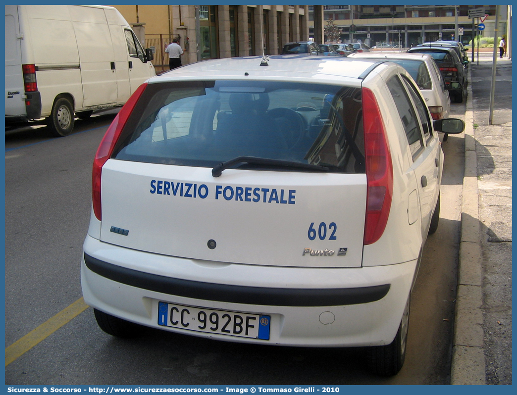 602
Regione Veneto
Servizio Forestale Regionale
Fiat Punto II serie
Parole chiave: Regione;Veneto;Servizio;Forestale;Regionale;Fiat;Punto