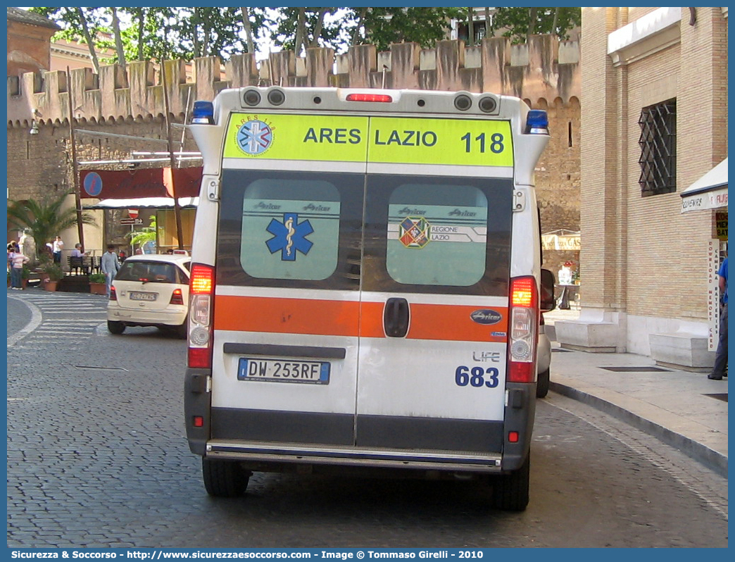 683
118 A.R.E.S.
Fiat Ducato III serie serie
Allestitore FAST S.r.l.
Parole chiave: 118;A.R.E.S.;ARES;Azienda;Regionale;Emergenza;Sanitaria;Lazio;Soccorso;Roma;Ambulanza;Fiat;Ducato;FAST