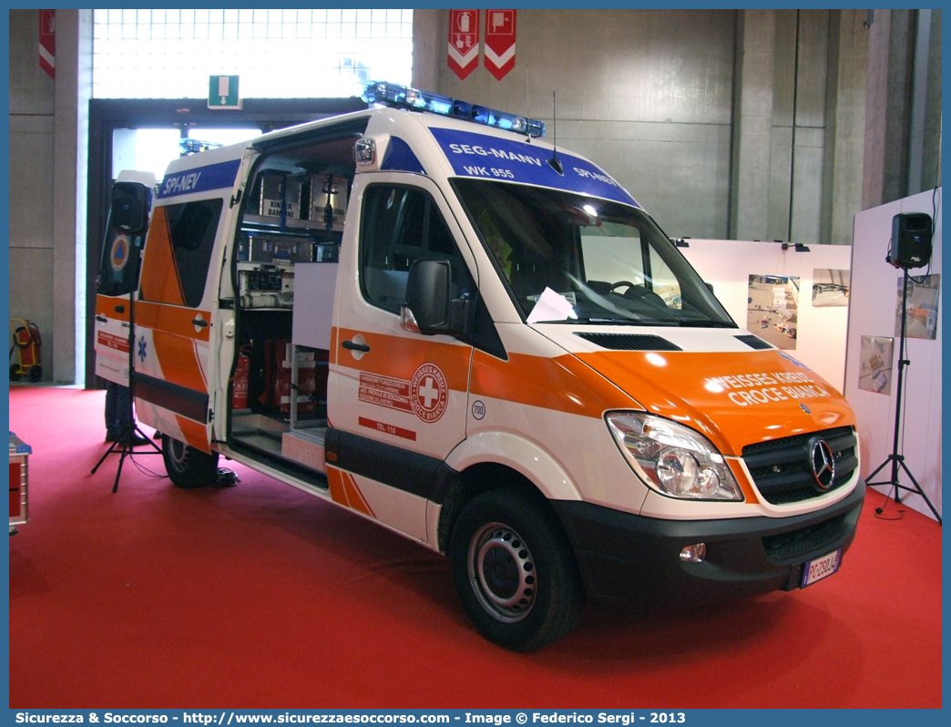 700 (WK 955)
Croce Bianca - Weisses Kreuz
Protezione Civile - Zivilschutz
Mercedes Benz Sprinter II serie
Parole chiave: Croce Bianca;Weisses Kreuz;WK;Sezione;Bolzano;Sektion;Bozen;Mercedes Benz;Sprinter;Protezione Civile;Zivilschutz;SEG;MANV;SPI;NEV