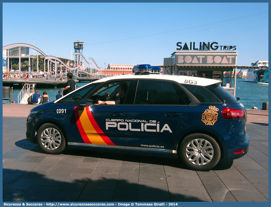 8G3
Reino de España
Cuerpo Nacional de Policía
Citroen C4 Picasso II generation
Parole chiave: Regno di Spagna;Spagna;Espana;España;Reino de España;Cuerpo;Nacional;Policía;Citroen;C4;Picasso