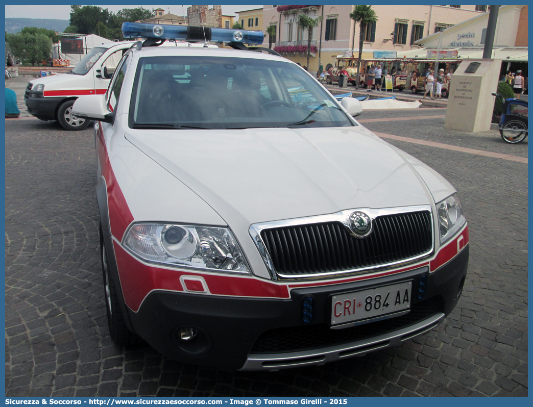 CRI 884AA
Croce Rossa Italiana
Bardolino Baldo Garda (VR)
Skoda Octavia Wagon Scout II serie
(variante)
Parole chiave: CRI;C.R.I.;Croce Rossa Italiana;Automedica;Auto Medica;Automedicalizzata;Auto Medicalizzata;Skoda;Octavia;Wagon;Scout;Bardolino;Baldo;Garda;884AA