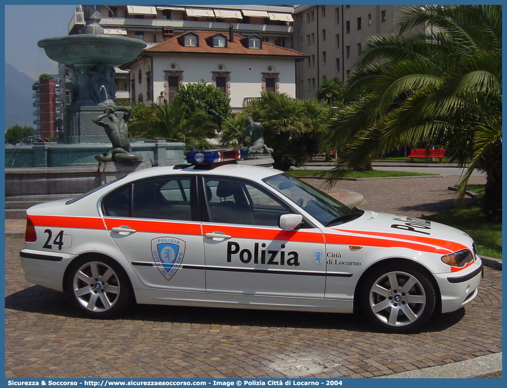 24
Confederazione Svizzera
Polizia Comunale Città di Locarno
Bmw Serie 3 E46
Parole chiave: Confederazione;Svizzera;Polizia;Comunale;Città;Locarno;Bmw;Serie 3;E46