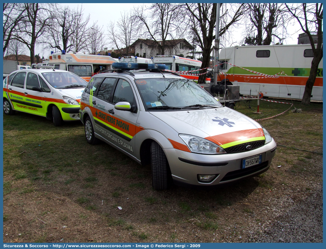 140
Pia Opera Croce Verde Padova
Ford Focus Station Wagon I serie
Allestitore Carrozzeria Battiston
Parole chiave: Pia;Opera;Croce;Verde;Padova;Ford;Focus;Station;Wagon;SW;S.W.;Trasporto;Organi;Equipe;Espianti;Battiston