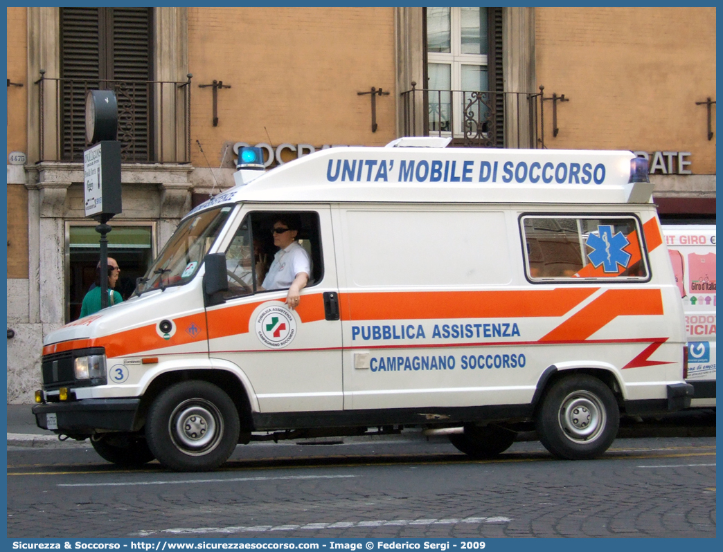 3
P.A. Campagnano Soccorso
Fiat Ducato I serie restyling
Allestitore Mariani Fratelli S.r.l.
Parole chiave: P.A.;PA;Campagnano;Soccorso;Fiat;Ducato;Mariani;Fratelli