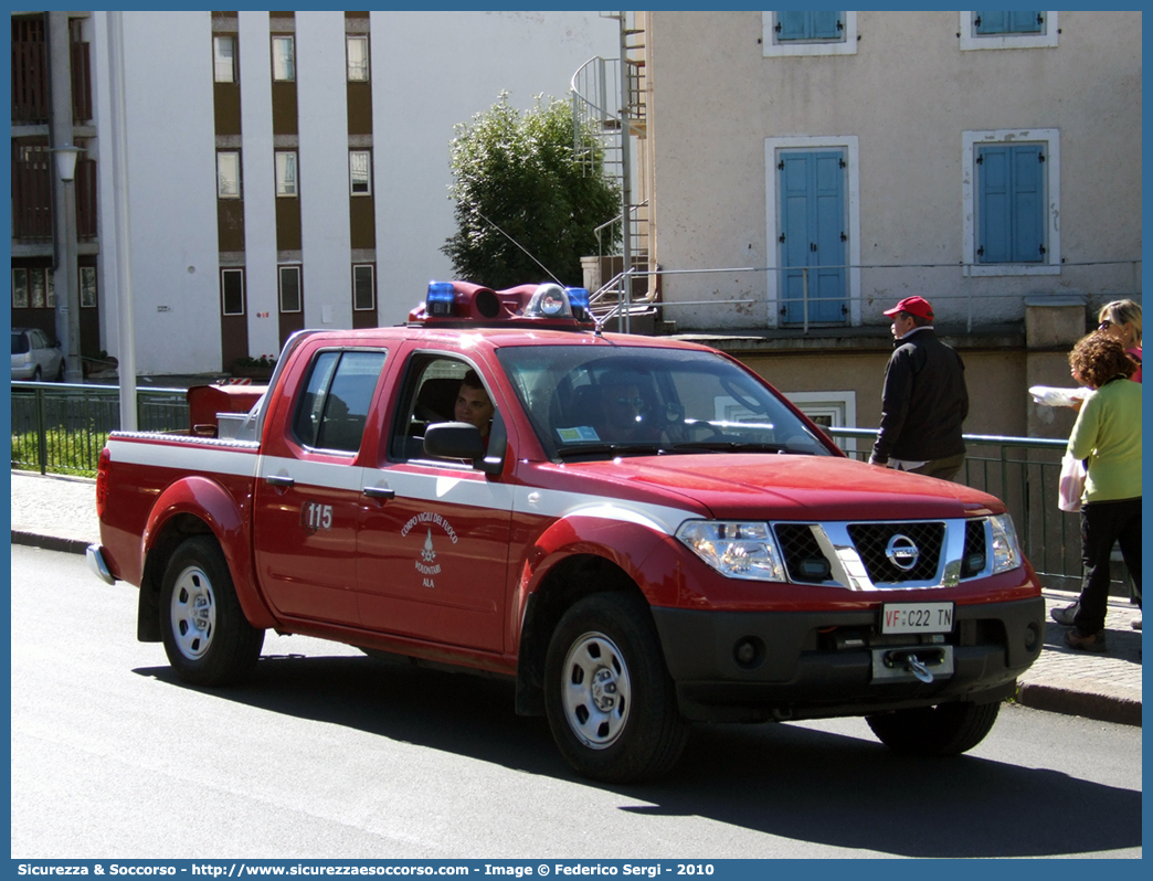 VF C22TN
Corpo Vigili del Fuoco Volontari Ala
Nissan Navara II serie
Parole chiave: VF;V.F.;Vigili;del;Fuoco;Corpo;Volontari;Ala;Nissan;Navara