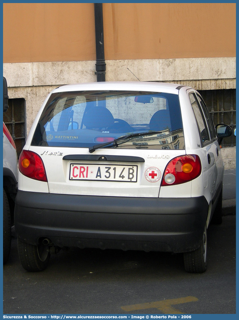 CRI A314B
Croce Rossa Italiana
Lanciano
Daewoo Matiz I serie
Parole chiave: CRI;C.R.I.;Croce;Rossa;Italiana;Daewoo;Matiz;Lanciano;A314B