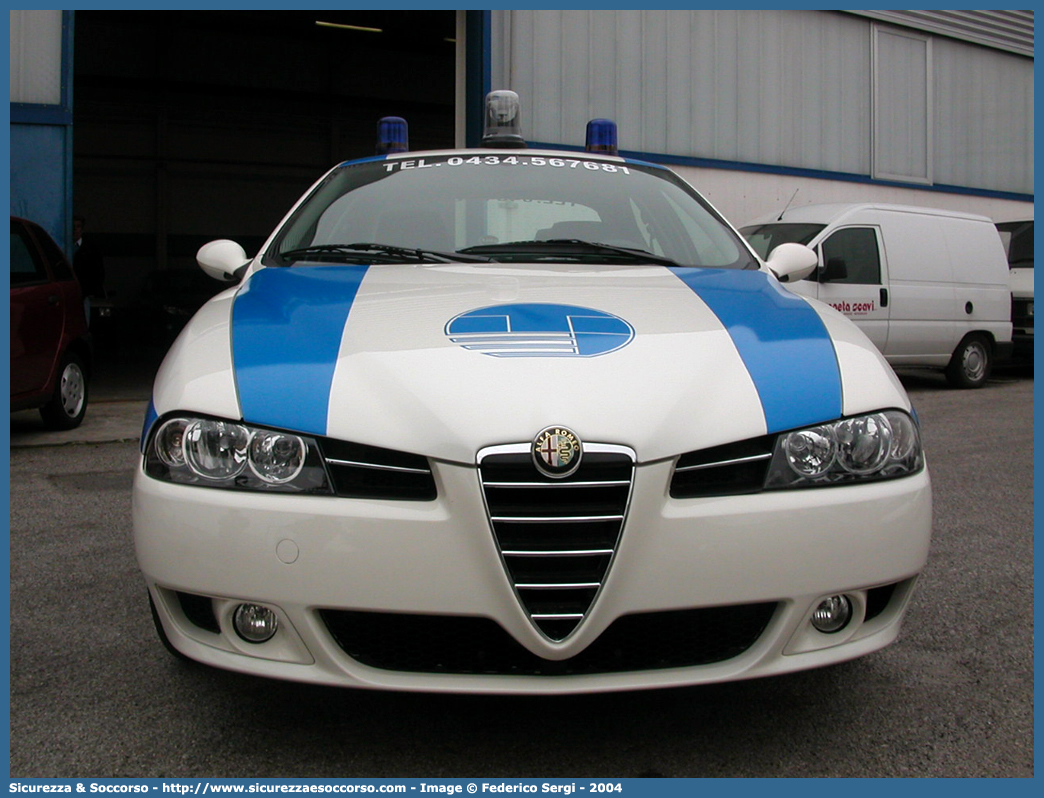 -
Polizia Comunale
Comune di Fontanafredda
Alfa Romeo 156 II serie
Parole chiave: Polizia;Locale;Comunale;Municipale;Comunale;Alfa;Romeo;156