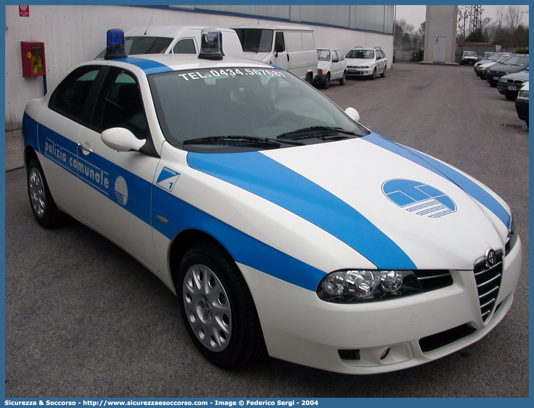 -
Polizia Comunale
Comune di Fontanafredda
Alfa Romeo 156 II serie
Parole chiave: Polizia;Locale;Comunale;Municipale;Comunale;Alfa;Romeo;156