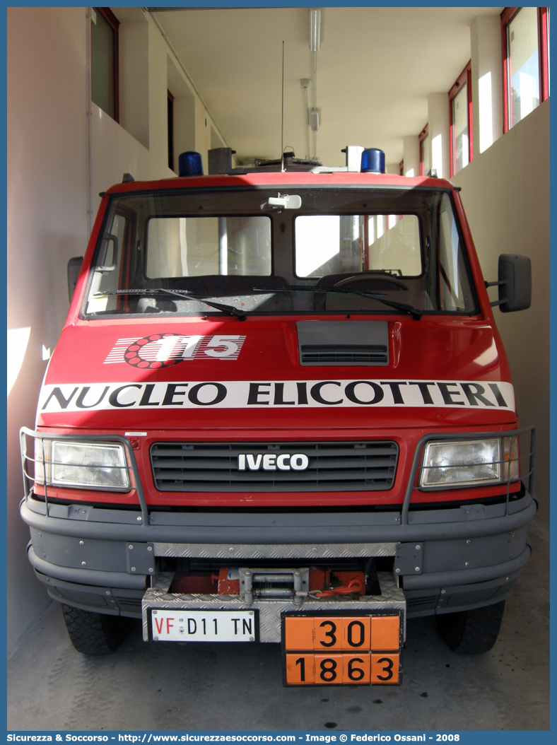 VF D11TN
Corpo Permanente dei Vigili del Fuoco Trento
Nucleo Elicotteri
Iveco Daily 4x4 II serie
Parole chiave: VF;V.F.;Vigili del Fuoco;Vigili;Fuoco;Corpo;Permanente;Trento;Nucleo;Elicotteri;Iveco;Daily;4x4