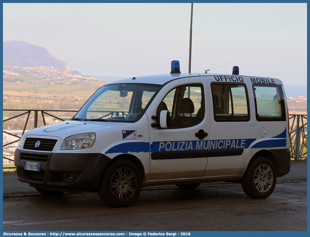 -
Polizia Municipale
Comune di Loreto
Fiat Doblò I serie restyling
Parole chiave: Polizia;Locale;Municipale;Loreto;Fiat;Doblò