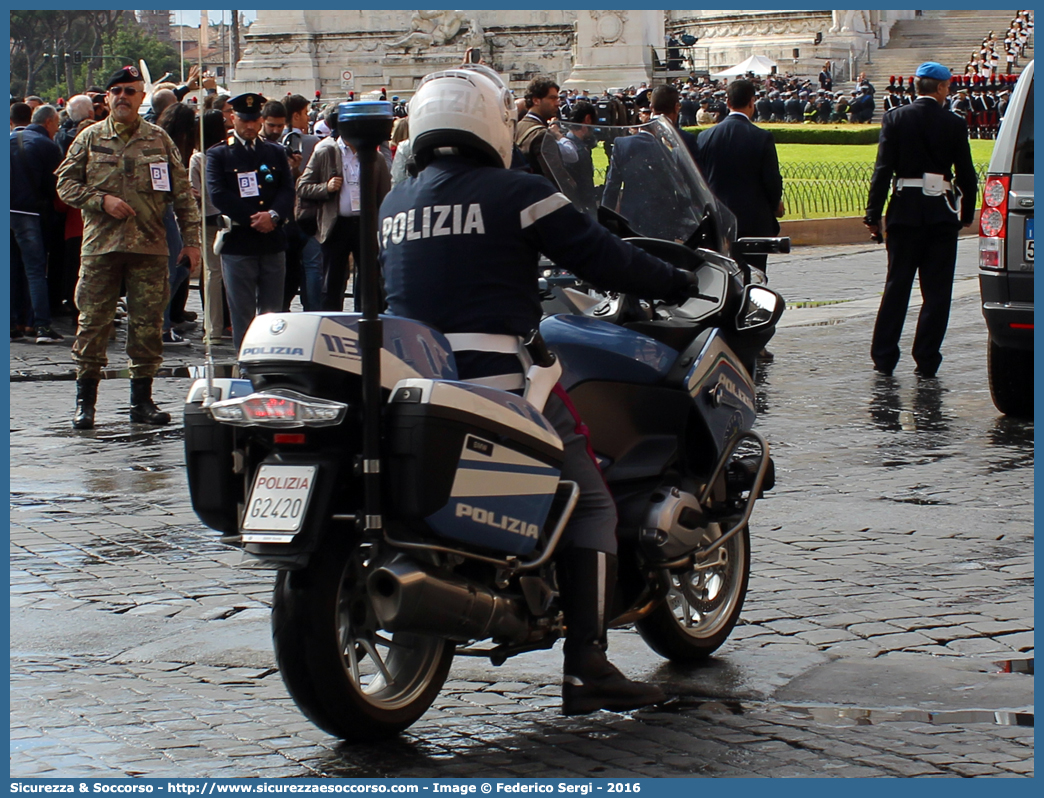 Polizia G2420
Polizia di Stato
Polizia Stradale
Bmw R1200RT III serie
Allestitore Carrozzeria Marazzi S.r.l.
Parole chiave: PS;P.S.;Polizia;di;Stato;Stradale;BMW;R1200;RT;R;1200;RT;R;RT;Marazzi