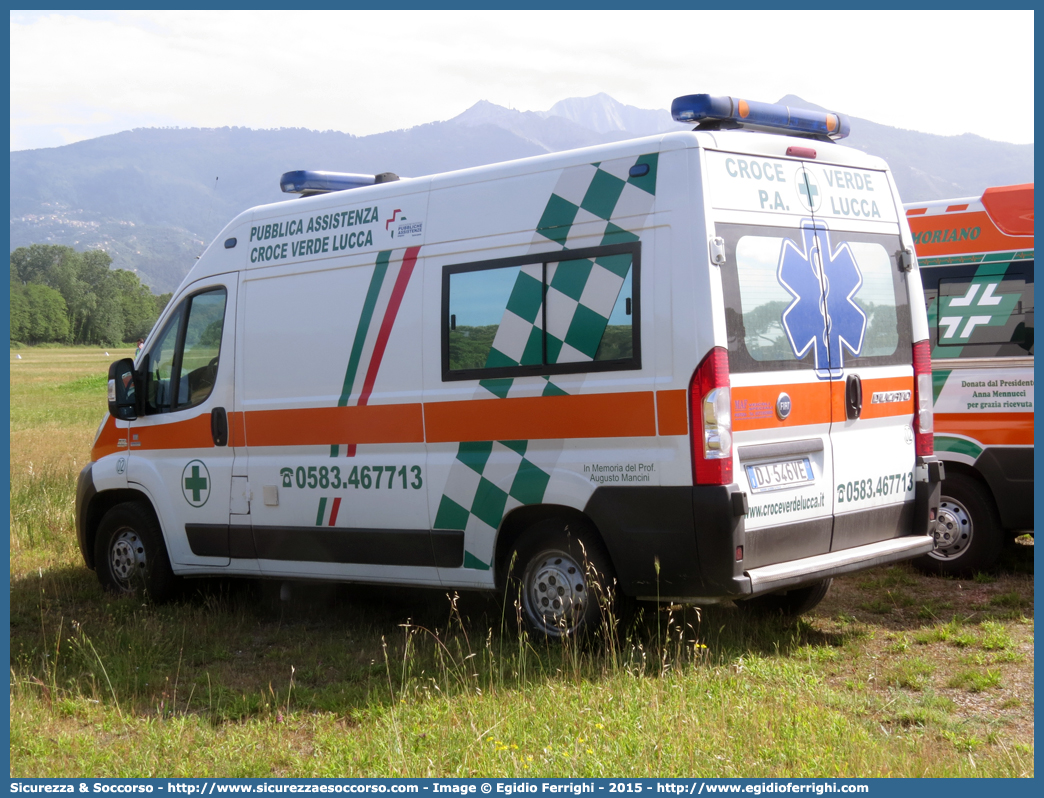 02
P.A. Croce Verde Lucca
Fiat Ducato III serie
Allestitore MAF S.n.c.
Parole chiave: P.A.;Croce;Verde;Lucca;Fiat;Ducato;X250;MAF;M.A.F.;Mariani;Alfredo;Figlio