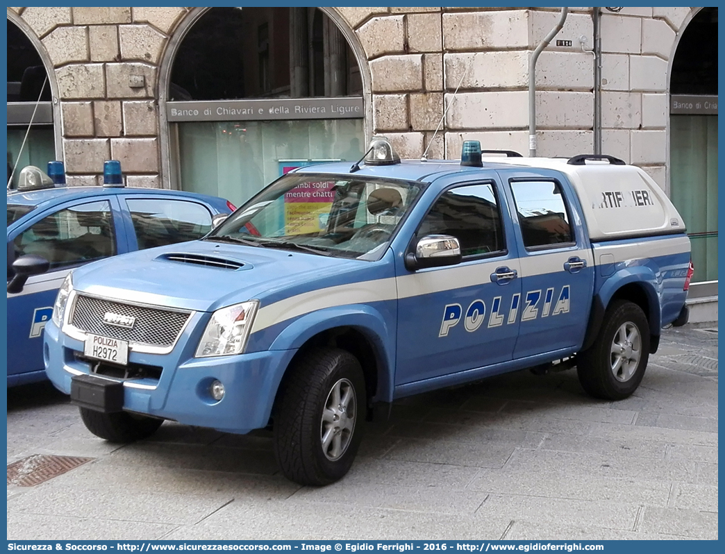 Polizia H2972
Polizia di Stato
Artificieri Antisabotaggio
Isuzu D-Max I serie I restyling
Parole chiave: PS;P.S.;Polizia;di;Stato;Artificieri;Antisabotaggio;Isuzu;D-Max;D - Max;DMax;Maritan;Alberto