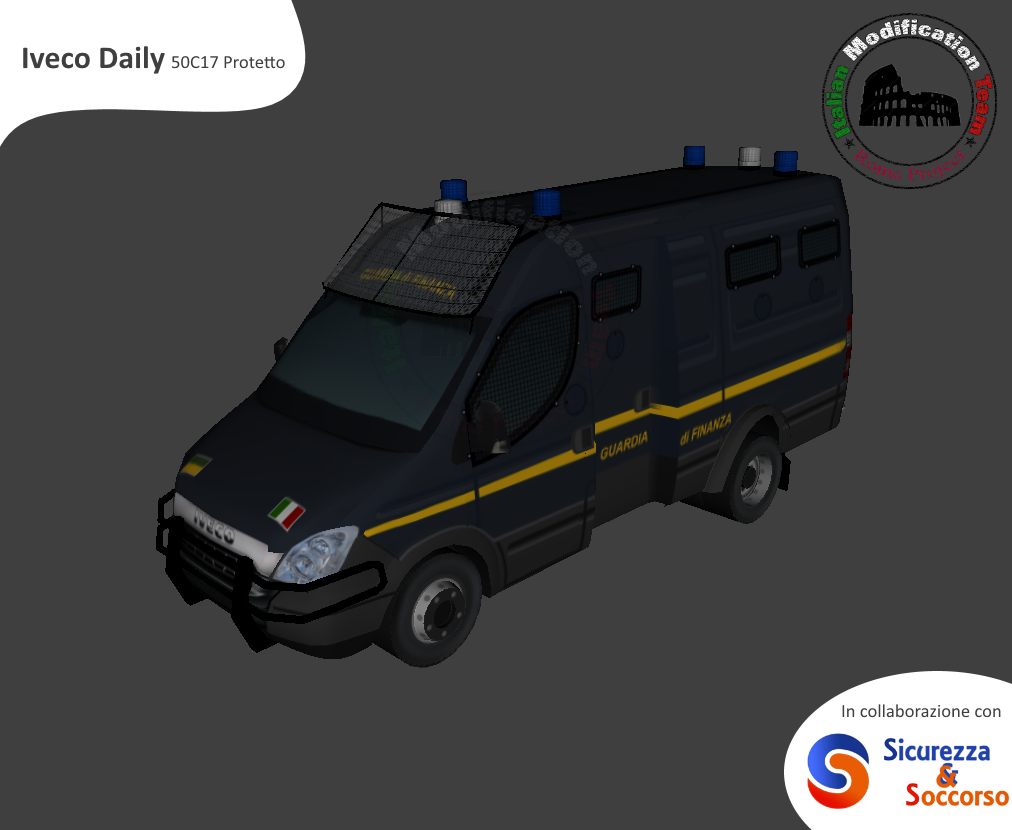 Guardia di Finanza
Iveco Daily 50C17 V serie Blindato
AntiTerrorismo Pronto Impiego
